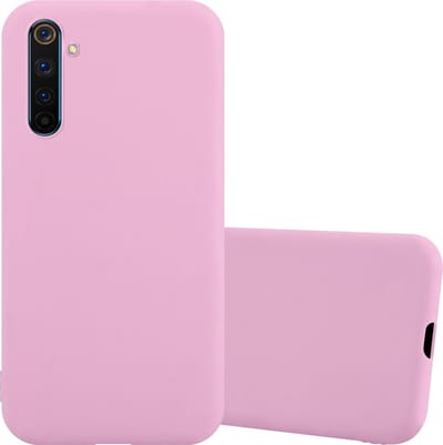 Cadorabo Hoesje geschikt voor Realme 6 PRO in CANDY ROZE - Beschermhoes gemaakt van flexibel TPU silicone Case Cover