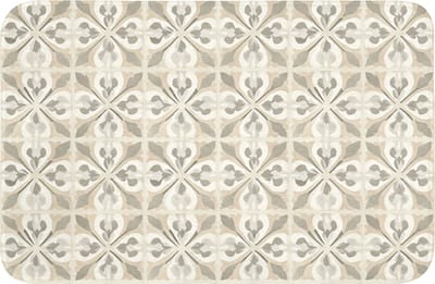 WC mat 60x40 cm - Antislip - Tegel - Motief - Beige - Toiletmat - Vloermat - Douchemat - Toilet tapijt - Toiletmatten