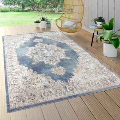 Laagpolig Vloerkleed voor Binnen en Buiten met Oriëntaalse Look - 200x280 cm
