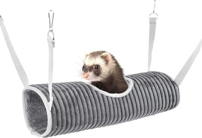 Hangmat en Tunnel voor Kleine Dieren - Ideale Speelplek en Slaapplaats voor Hamsters, Cavia's en Fretten
