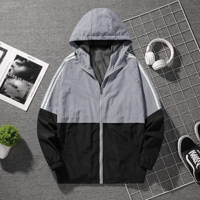 Nieuw Heren Casual Jas Mode Trend Splicing Jas Jeugd Koreaanse Stijl Losse Jas met Capuchon voor Heren XXXXL