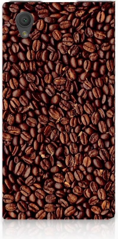 Sony Xperia L1 Flip Style Cover Koffiebonen