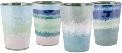 Bo-Camp - Beker - Halo - Blauw/Groen - 4 Stuks