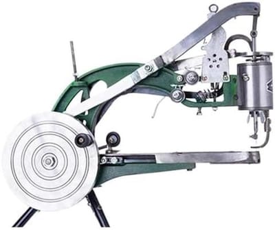 Zware Naaimachine - Schoenmaker Gereedschap - Schoenen Repareren - Handmatige Bediening - 46x37 cm - Groen
