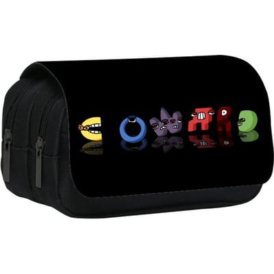 Dubbellaags Etui 22cm/8.7inch Game Alphabet Lore School Pennenbakje voor Student Grote Opbergruimte Leerlingen Potlooddoos School Cadeau