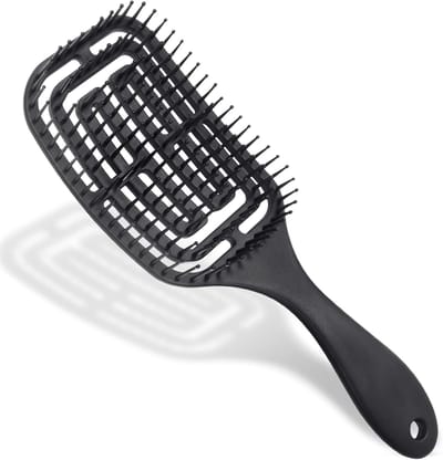 Haarborstel, ontwarrende haarborstel - Professionele gebogen geventileerde haarborstel voor nat en droog haar, massageborstel voor vrouwen, mannen en kinderen