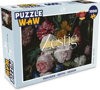 Puzzel Zestig jaar getrouwd - Huwelijk - Spreuken - Quotes - Legpuzzel - Puzzel 1000 stukjes volwassenen