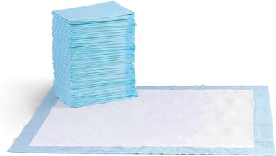 Lekvrije 5-laags design trainingspads voor honden en puppy's - XL formaat - Sneldrogend oppervlak - Blauw (40 stuks)