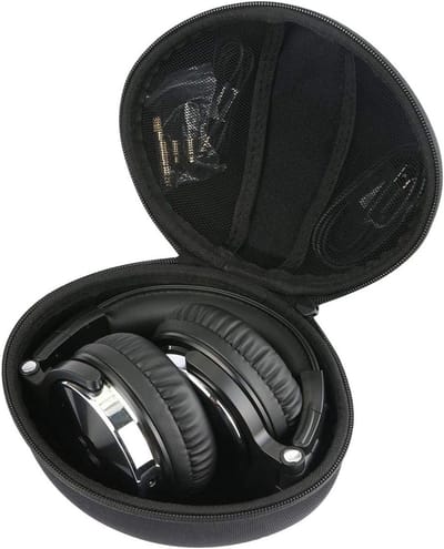 Hoofdfunctie Hoofdtelefoon Case voor Over-Ear Hoofdtelefoons, Bescherming, Draagbaarheid en Stijlvol Ontwerp (Zwart)