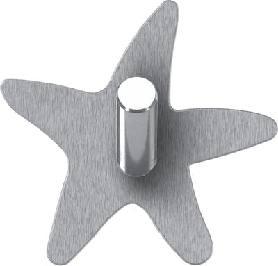 Kleine Wolke Metal Hooks Star chroom 2 st.