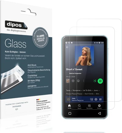 dipos – 2x Pantserfolie geschikt voor innioasis G1 | 9H Screenprotector