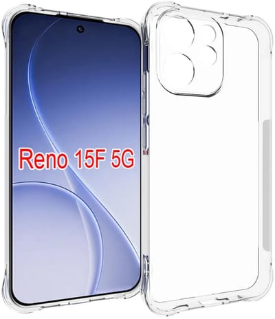 MobyDefend Hoesje - Geschikt voor Oppo Reno15 F / Oppo Reno15 FS - Transparante Shockproof TPU Backcover - Verstevigde Hoeken - Volledig Doorzichtig