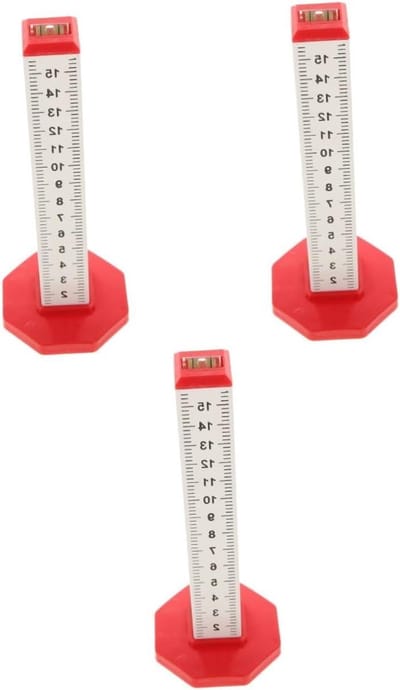 Meetlat Tegels - Contourmeter Leggen - Precisie Meten - Dubbele Functionaliteit - 16.5 cm - Rood