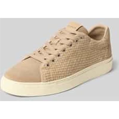 Sneakers van echt leer met structuurpatroon model 'Julien'
