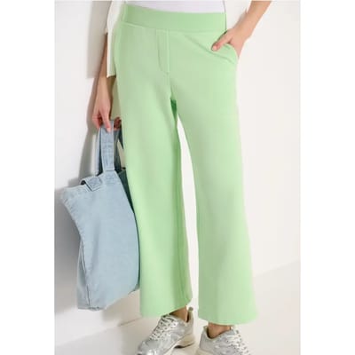 High Waist broek met wijde pijpen in Loose Fit