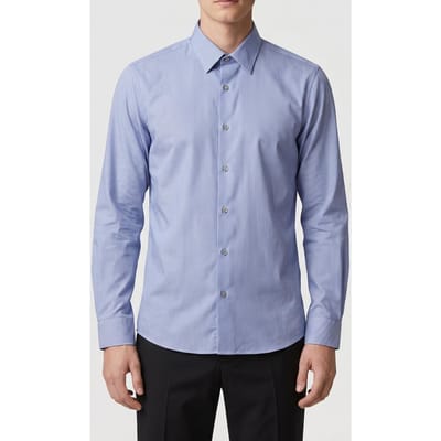 Calvin Klein Slim Performance Shirt Navy Taglia: 40 | Camicie Business Outlet | Uomo | Blu