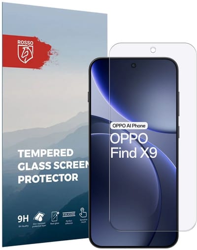 Rosso Screen Protector Geschikt voor Oppo Find X9 | 9H Tempered Glass | Glasplaatje | Beschermlaag | Beschermglas | 9H Hardheid