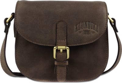 KLONDIKE 1896 Schoudertas Avondtas Yukon Carey Shoulder bag small Dark Brown Bruine