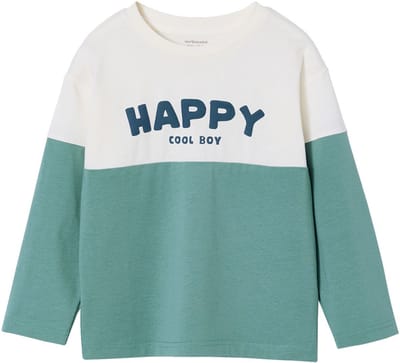 Vertbaudet Sweater met lange mouwen met kleurblokken