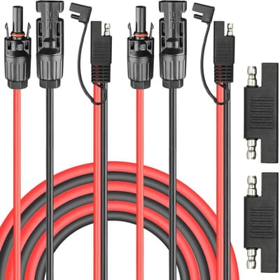 Store_8 - Solar Paneelkabel - 10AWG naar SAE Connector - 50cm - 2 stuks - Ideaal voor RV en zonnepanelen - Betrouwbaar en Flexibel