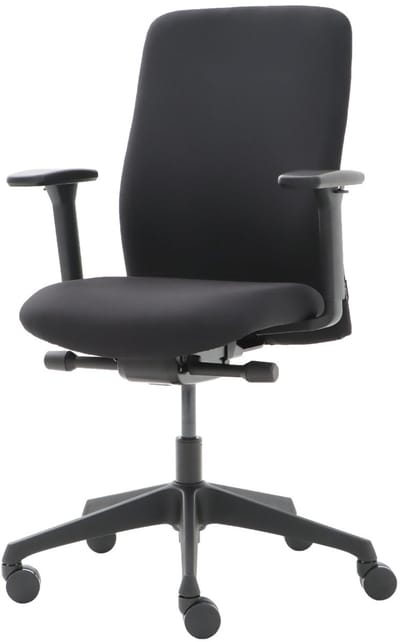 Office Hero® Pharaoh Ergonomische Bureaustoel - Bureaustoelen voor Volwassenen - Verstelbaar - Zwart - Stof - Gemonteerd geleverd