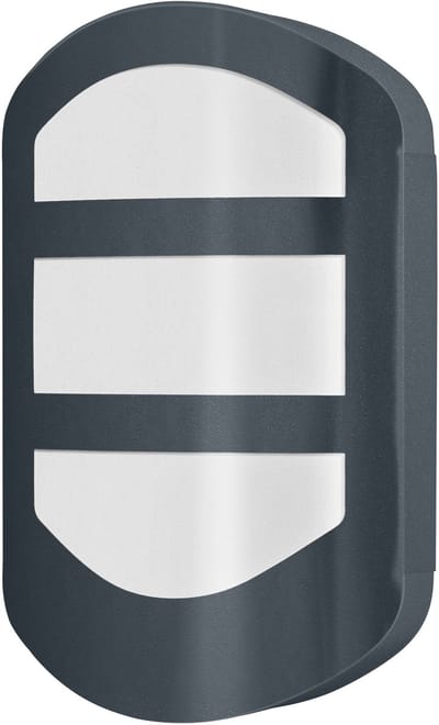 OSRAM ENDURA Style Plate Wall, buitenwandlamp donkergrijs roestvrij staal, 12W, 600lm, 3000K, IP44
