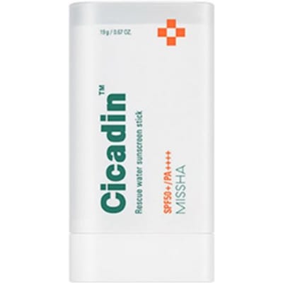 MISSHA Cicadin Rescue Water Sun Stick SPF50+ PA++++ 19g – Lichte Hydraterende UV-Beschermende Sun Stick white