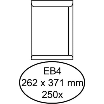 Envelop Quantore akte EB4 262x371mm wit 250 stuks