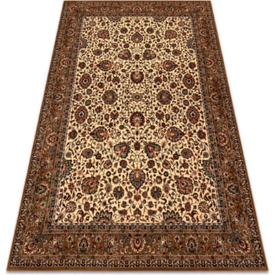Kleden Rugsx Wollen tapijt KASHQAI 4362 103 Bloemen, kader 80x160 cm