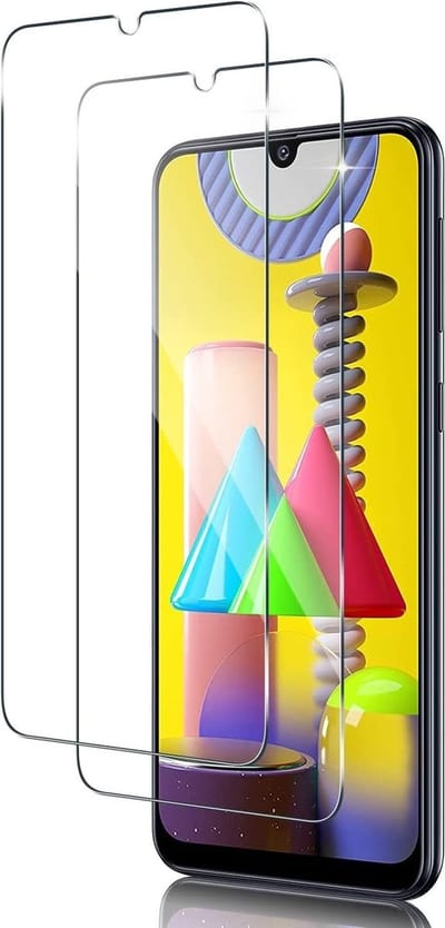 Screenprotector Geschikt voor Samsung Galaxy M31 screenprotector Beschermglas Screenprotector Geschikt voor Samsung Galaxy M21 screen protector glas - Screenprotector Geschikt voor Samsung Galaxy M31 - 2 stuks