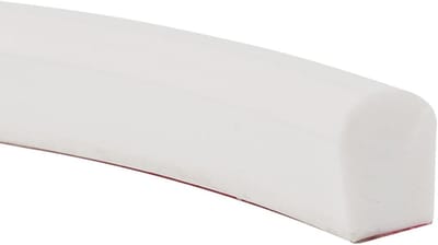 Waterdichte strip voor de badkamer - Drempel voor douche en bad - Witte siliconen - 1m