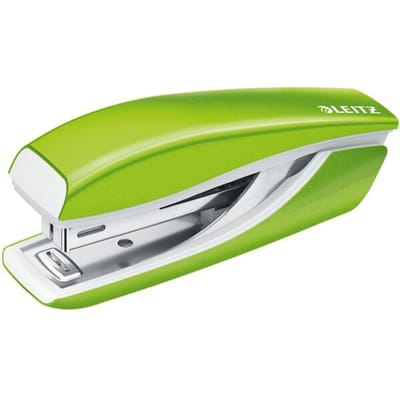 Leitz WOW Mini Nietmachine - Capaciteit Van 10 Vel - Inclusief Nietjes - Voor Kantoor En Thuiswerken - Ideaal Voor Thuiskantoor - Groen