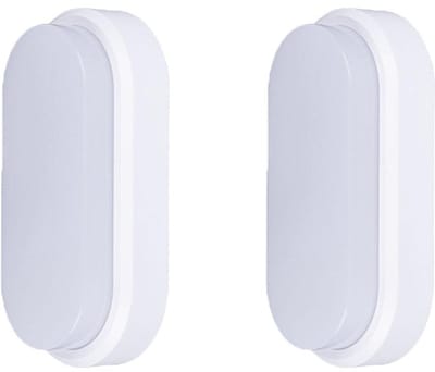GELLDG 2 stuks LED-plafondlamp - Vochtbestendige LED-lamp - 12W - Kelderverlichting - Waterdicht - Geschikt voor badkamers, woonkamers en kelders - Neutraal licht - Wit