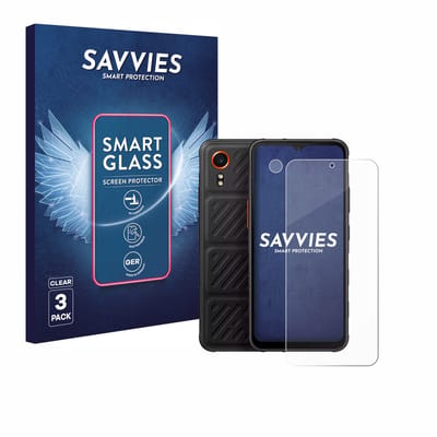 3 Stuks Savvies Screenprotector - geschikt voor Samsung Galaxy XCover 7 (Voor+Camera) - beschermfolie glas transparant