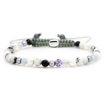 Karma Armband (Sieraad) Spiral Cool for the Summer xxs (lilac crystal) Lilac