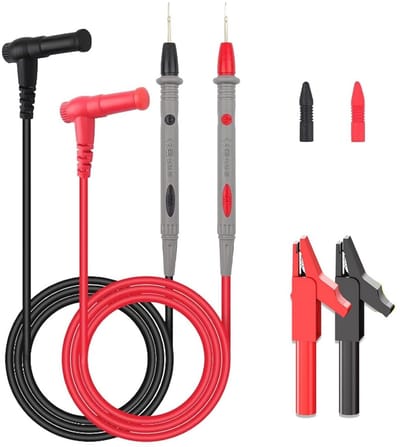 Multimeter Meetleidingen Set - 2 Stuks 1000 V/10 A, 1 Meter Flexibele Kabels voor Elektronische Testen