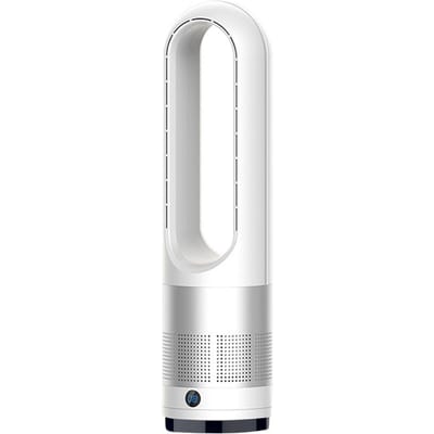 Fan Bladeless Elektrisch 18 Inch Thuis Tafelblad Schudden Hoofd Luchtkoeler Vloer Luchtzuiveringsventilator UK Plug wit