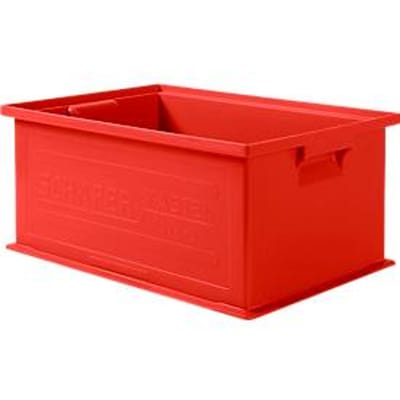 Stapelbak SSI Schäfer 14/6-2 - polypropeen - tot 30 kg - met verzonken greep - L 465 x B 314 x H 198mm - 21L - rood