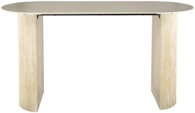Fraaai - Dexter bartafel - deens ovaal - 180 x 70 cm - travertin look