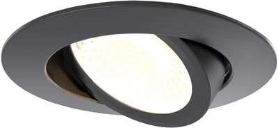Ledvion – LED Inbouwspot Zwart – Dimbaar – CCT – IP65 – Kantelbaar – Aluminium – Badkamer