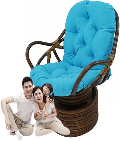 Schommelstoelkussen - Fauteuil Pad - Buiten Zitten - UV-bestendig - 120 x 60 cm - Hemelsblauw