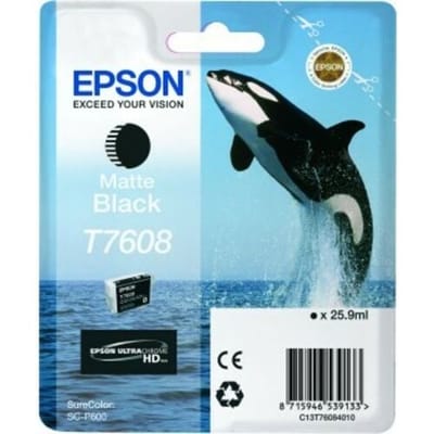 Epson T7608 - matte black - original - ink cartridge