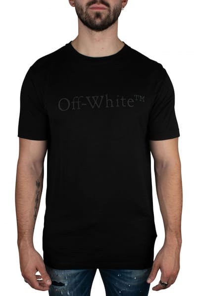 Gebroken wit T-shirt zwart