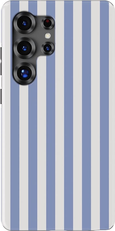 DripCase Gestreept Hoesje Samsung Galaxy S25 Ultra | Backcover met Mag | Stripes Motief | Trendy Case Samsung Galaxy S25 Ultra met Strepen Ocean Lane