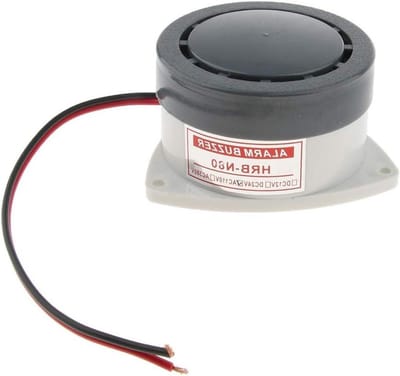 Actieve Zoemer Alarm - Geluidsalarm Pieper - Industrieel Signaal - Hoge Spraakdruk - 8.3 x 7.3 x 4.4 cm