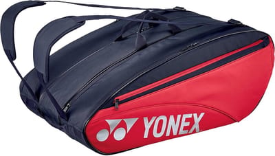 Sporttas - Racket tas - Sportuitrusting vervoeren - Ruimte voor 12 rackets - 78 cm - Rood Blauw