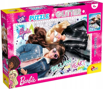Lisciani Barbie Glitter Puzzel 108 Stukjes