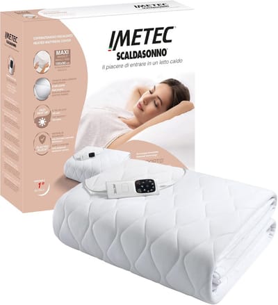 Elektrische Matrasoplegger - Bedverwarmer - Warm Slapen - Adapteert aan lichaamstemperatuur - 195 x 90 cm - Wit