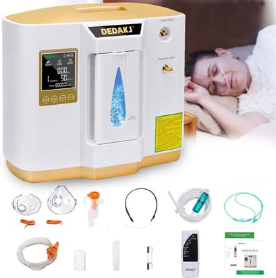MELVRA Zuurstofconcentrator - Zuurstofmachine - 2-9L/min - 93% Concentratie - Vernevelingsfunctie - Voor Thuis & Kantoor
