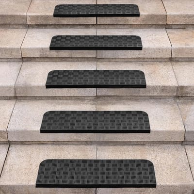 Set van 5 Antislip Rubber Matten voor Trappen - Veilig en Duurzaam Buitentapijt